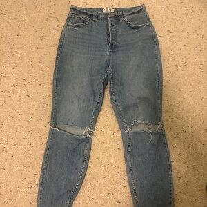 Free people ripped skinny jeans size 29